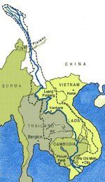 Mekongo upės žemėlapis