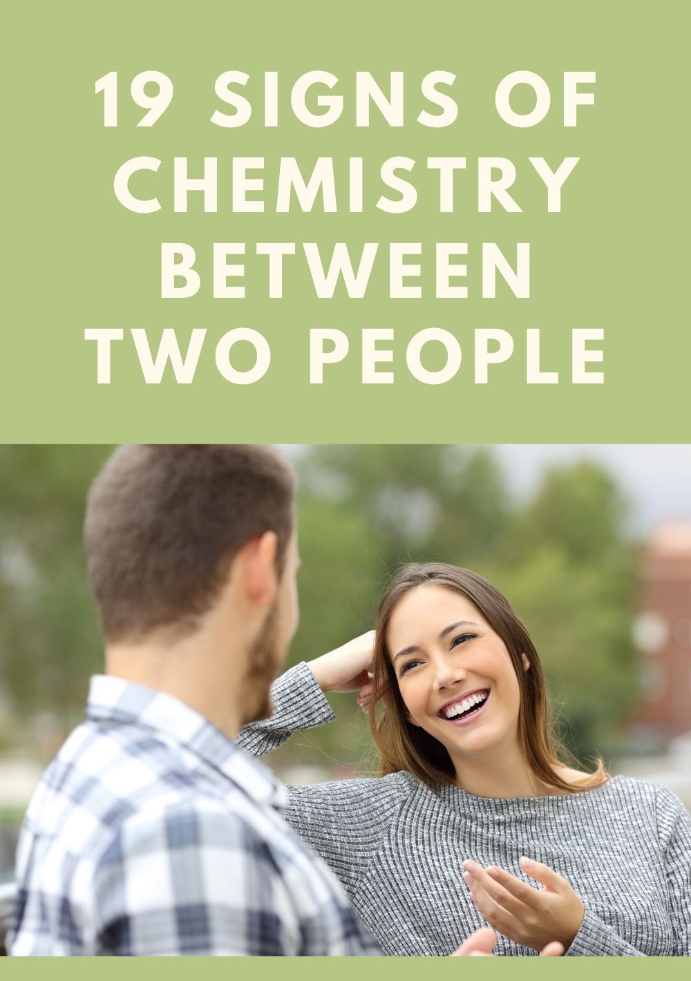 दो लोगों के बीच रसायन विज्ञान के लक्षण