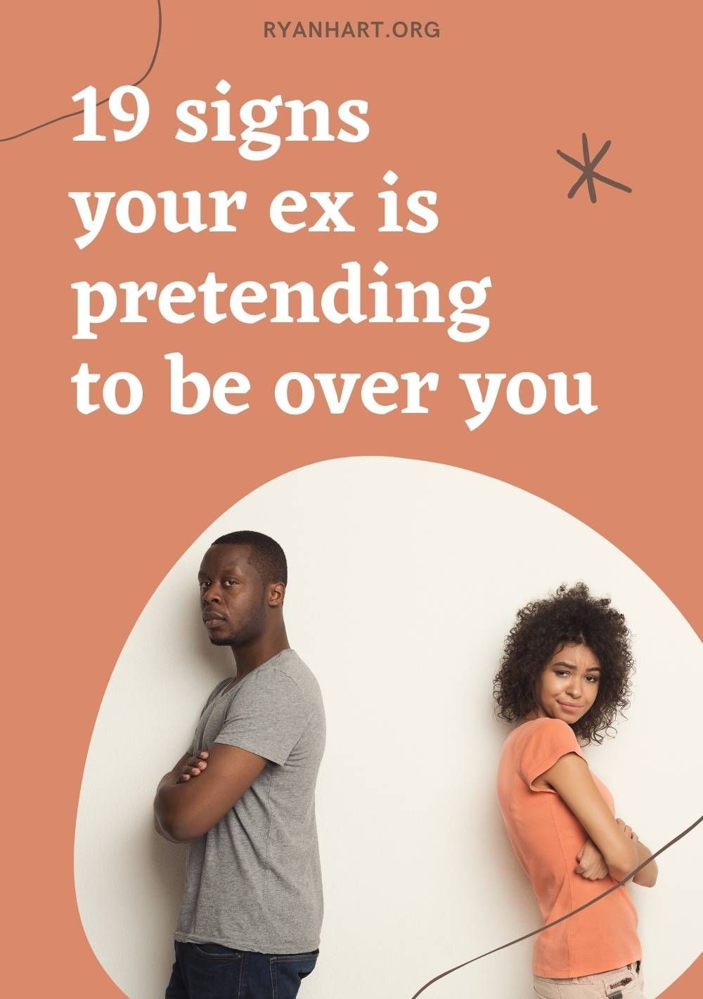 Známky ex predstierajú, že sú nad vami